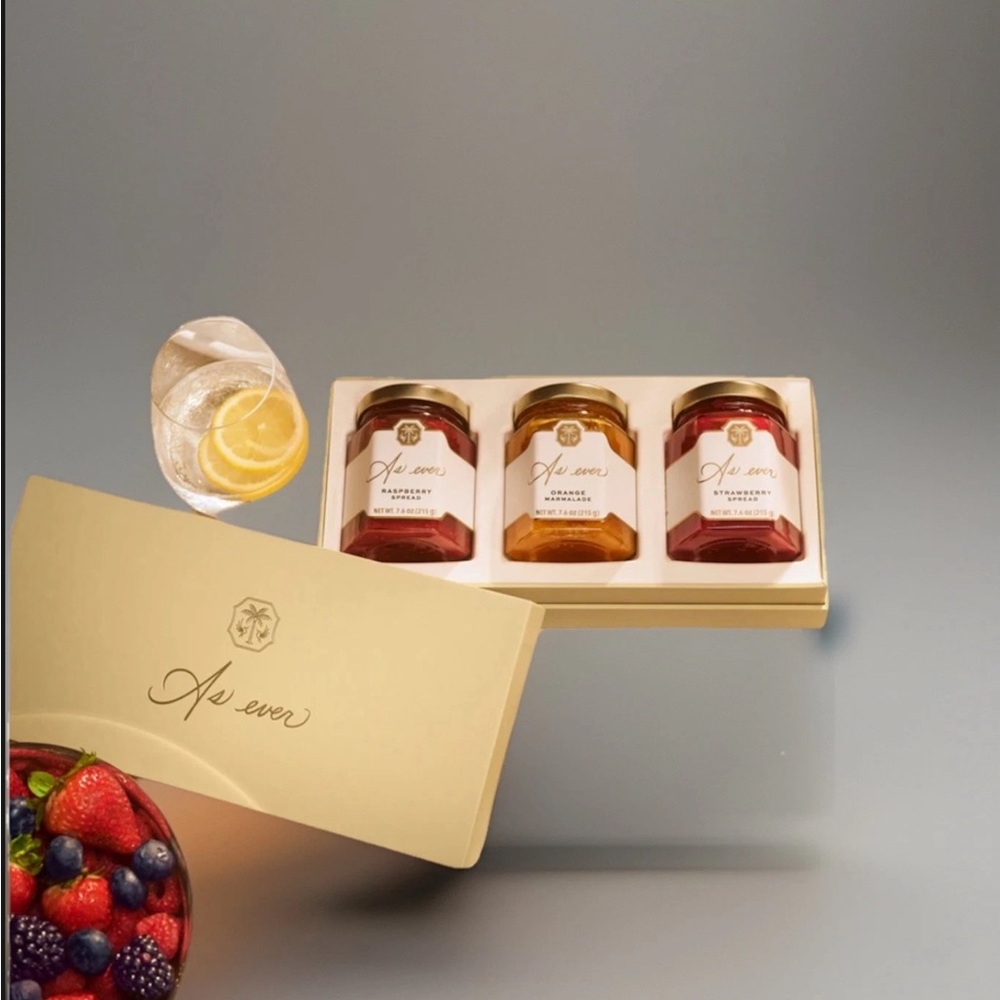 AS EVER Duchess Meghan Fruit Spread Gift Box Raspberry, Strawberry & Orange